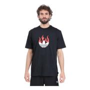 Sort Flames Logo T-shirt
