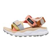 Suede and technical fabric sandals NAZCA 2 WOMAN