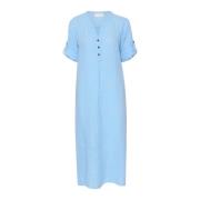 Cream Crbellis Caftan Dress Kjoler 10611577 Placid Blue Melange