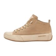Suede and buffed leather ankle sneakers MID S