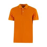 Orange Polo Shirt Med Knappelukning Regular Fit