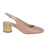 Nude Læder Slingback Sandaler Cleo Emily