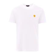 Stilfuld Bomuld Crew-Neck T-Shirt Hvid