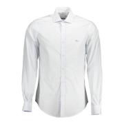 Hvid Bomuldsskjorte med Fransk Krave