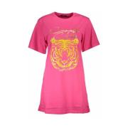 Pink Bomuldstop & T-Shirt, Korte Ærmer, Normal Pasform