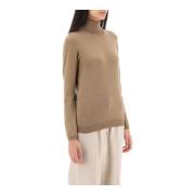 Luksuriøs Cashmere Silk Lurex Turtleneck Sweater