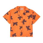 Orange Cheetahs Kortærmet Skjorte