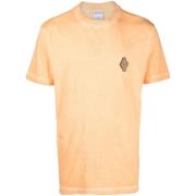 Orange Rød Sunset Cross T-Shirt