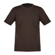 Vintage Brun T-shirt med Sidelukninger