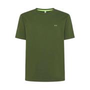Solid Grøn Kortærmet T-Shirt