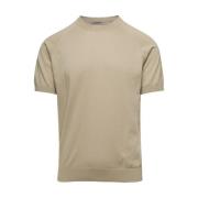 Beige Crewneck Raglan T-shirt