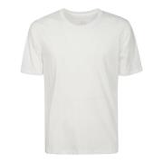 Hvid Bomuld Half-Sleeved T-Shirt