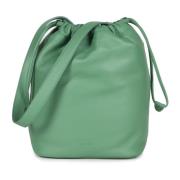 Grøn Bucket Bag med Justerbar Strop