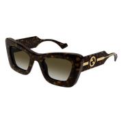 Stilfulde solbriller i Havana Gold/Brown Shaded