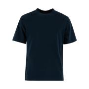 Blå Jersey Piquet T-Shirt