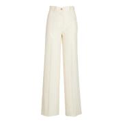 Chic Ivory Bukser 5-Lomme Twill