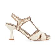 Ivory Højhælet Sandal Forli Stil