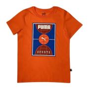 Orange Baby Girl T-shirt Farveprint