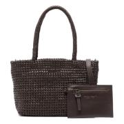 Susan Woven Leather Tote Bag