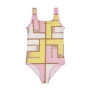 Puzzle Swimsuit Pink
