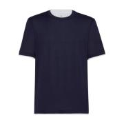 Lagdelt Silke-Bomuld T-shirts og Polos