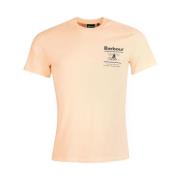 Nautisk Stil T-Shirt Koralsand