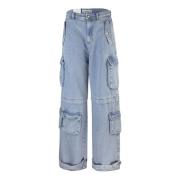 Cargo Wide Leg Low Waist Jeans
