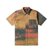 Space-Dye Unisex Skjorte med Vintage Syning