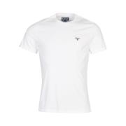 Herre Regular Fit Hvid T-shirt