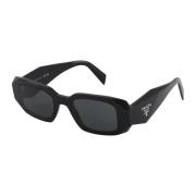 Rektangulære solbriller i sort