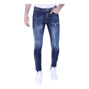 Ripped Jeans Til Mænd Slim Fit -1100