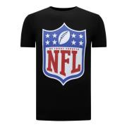NFL Shield Team Print T-shirt Herre