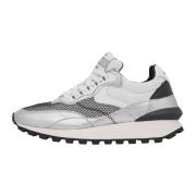 Leather and technical fabric sneakers QWARK HYPE WOMAN