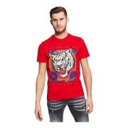 Carnival Tiger T-Shirt i Rød