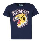Blå Tiger Emblem T-Shirt