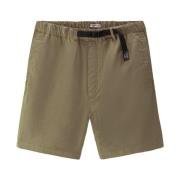Garment-Dyed Chino Shorts in Stretch Cotton