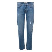 Italienske Slim-Fit Denim Jeans