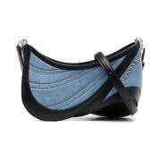 Denim Spiral Curve Skuldertaske