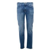 Medium Wash Denim Jeans med Tassel
