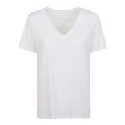 Hvide Lyocell Bomuld T-shirts Polos