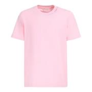Blomsterprint Pink Bomuld T-shirt