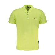 Gul Broderet Polo Shirt