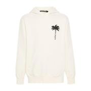 Off-White Hoodie med Palm Design