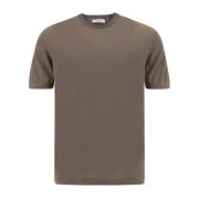 Beige Crewneck Bomuld T-Shirt SS23