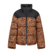 Leopard Puffer Jacket Sort AW23