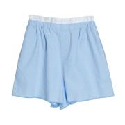Airi oxford shorts lyseblå