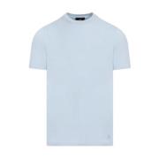Blå Bomuld T-shirt SS24