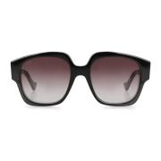 Brune solbriller med Interlocking G-logo