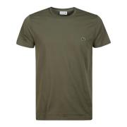 Olivengrøn Bomuld Logo T-Shirt