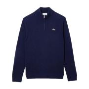 Blå Turtleneck Sweater Uld